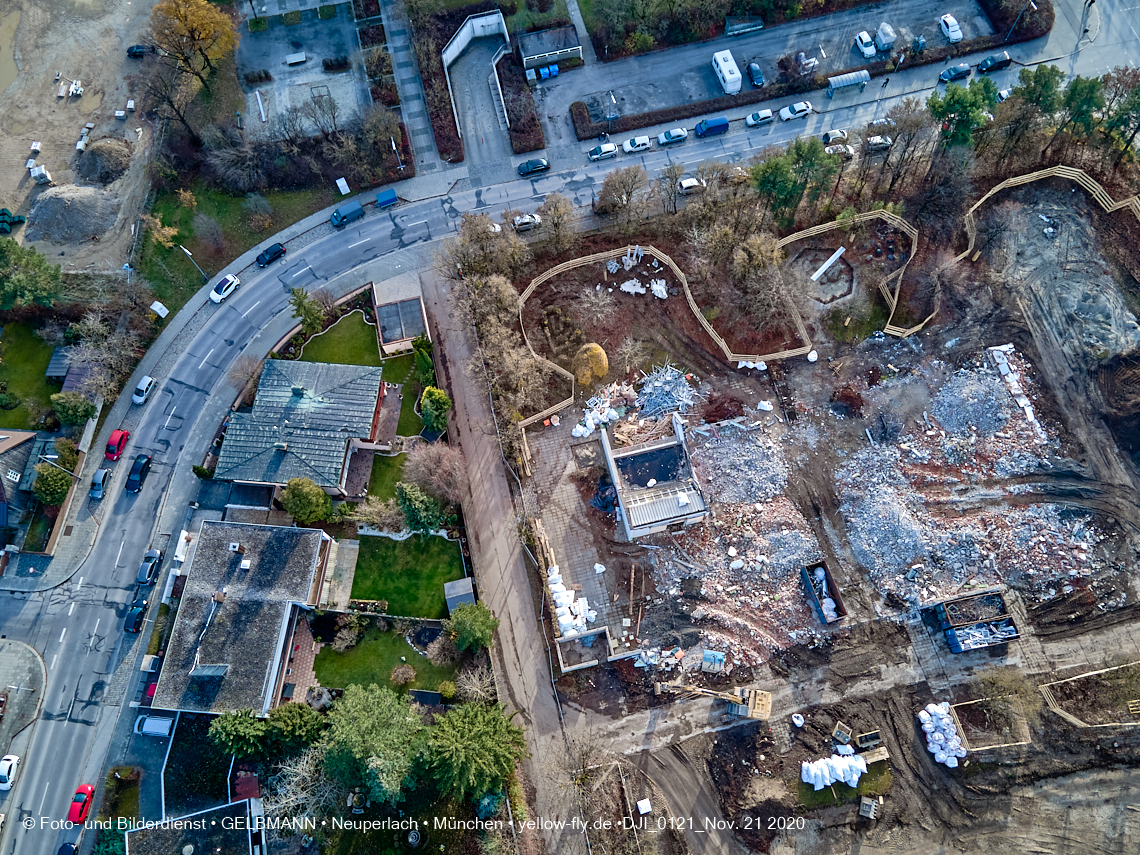 21.11.2020 - Bauplatz der Grundschule in Neuperlach in München